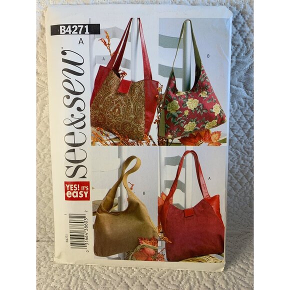 Butterick Misses Handbag Sewing Pattern B4271 - uncut - Picture 10 of 11
